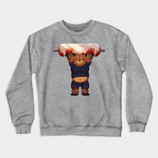 Professor Bear Log Lift Crewneck Sweatshirt